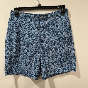 Southern Tide Lined Swim Trunks The Skipjack Medium Stretch Waves Beach Coastal